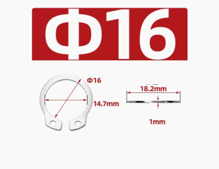 Phe gài 2 lỗ (vòng chặn 2 lỗ) M8 M10 M12 M16 M20