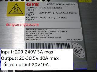 Nguồn 20V 10A