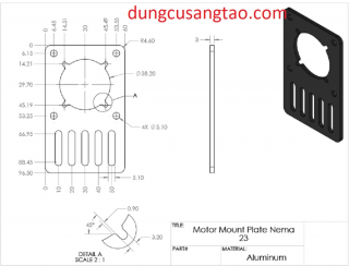Bát motor bước 57 cho nhôm định hình