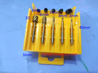 Bộ 10 mũi lũa, chạm, khắc gỗ nhựa