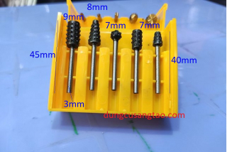 Bộ 10 mũi lũa, chạm, khắc gỗ nhựa