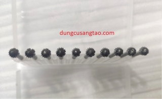 Mũi mài khuôn kim loại, gỗ, nhựa cán 3mm (Lũa 10 đầu tròn D6mm)