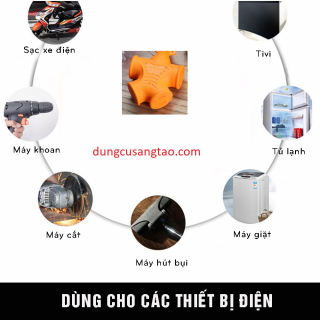 Ổ cắm đúc cao su chống sốc, chống giật (2 chấu-3 chấu)