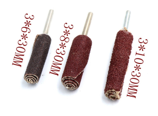Đầu chà nhám dạng cuộn loại dài cốt 3mm đầu 6mm 8mm 10mm
