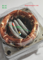 Stator quạt điện / Cục đồng quạt điện / Sa quạt máy / phe quạt điện / Cuộn dây quạt hộp. lốc quạt B3-44 / B3-46 / B4-44 / B4-46 . Tròn (100% dây đồng)