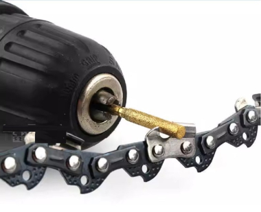 Loại phủ titan - Đầu kim cương hình trụ loại dài (mũi mài lưỡi cưa xích màu vàng loại có phủ titan tăng độ cứng bền, mũi mài khắc đá, thủy tinh, gốm sứ, kim loại hình trụ màu vàng)